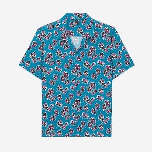 The kooples floral print short sleeve button up